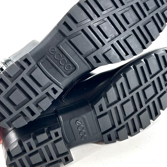 Ecco Modtray Moto Boots 5.5 36 Black NWOT Leather Ankle Booties Biker Grunge 90s - Picture 9 of 10